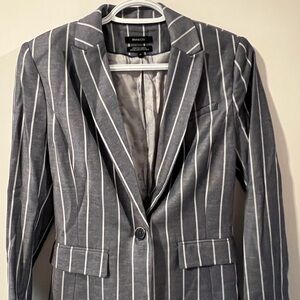 RW&CO. Gray Striped Blazer